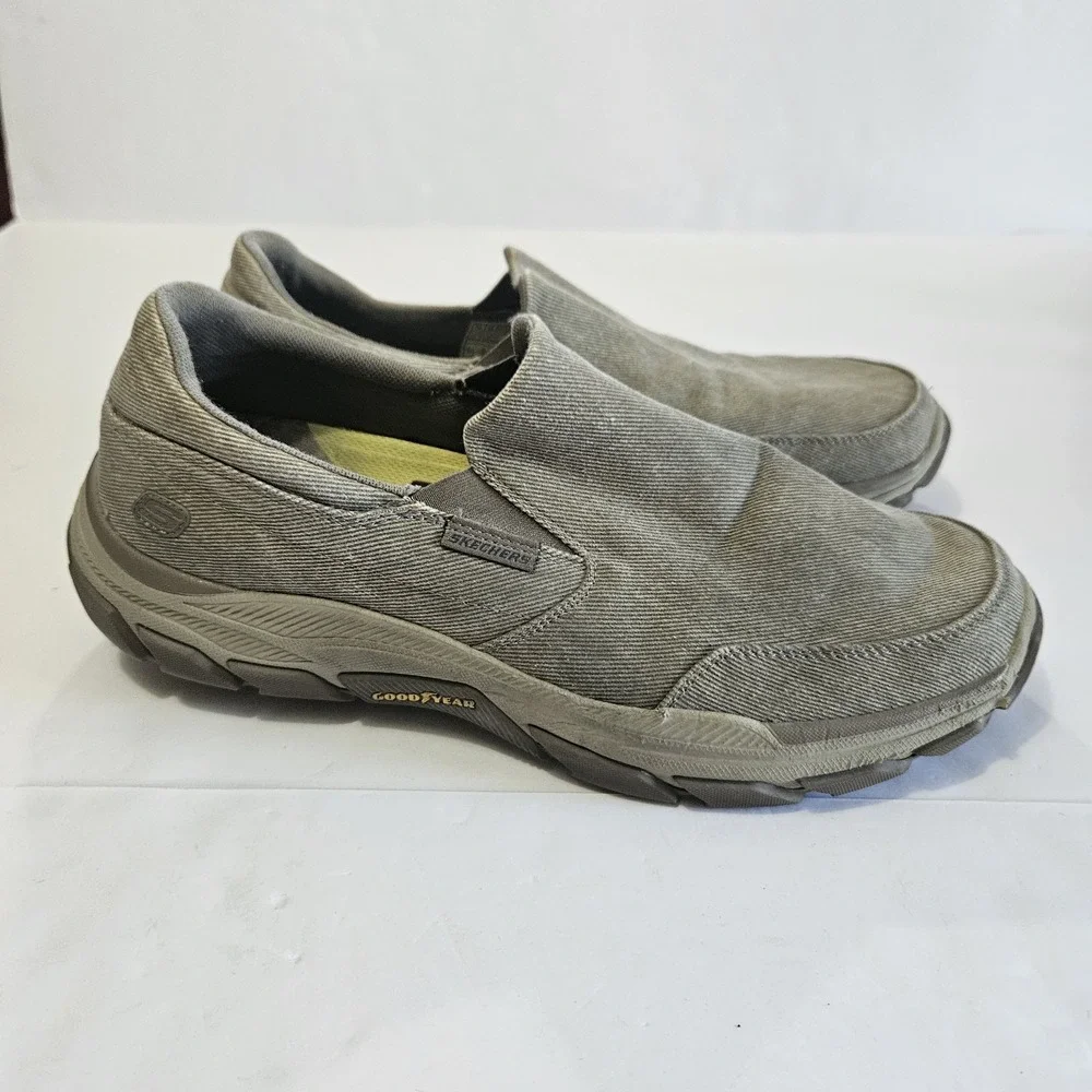 Skechers Men Relaxed Fit Air Cooled Memory Foam Tan Sz 13 Walking Comfort Shoe